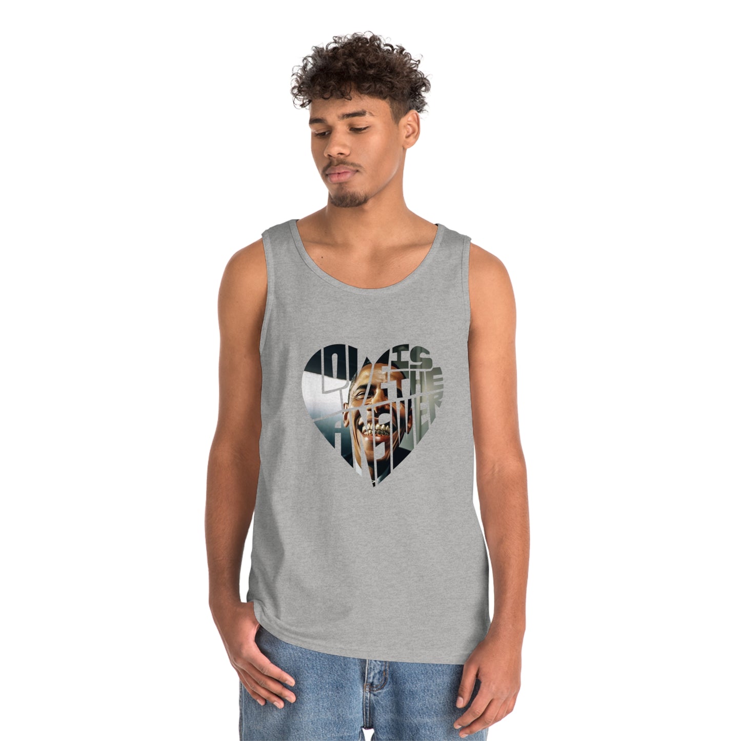Love Obama Grill Heavy Cotton Tank Top