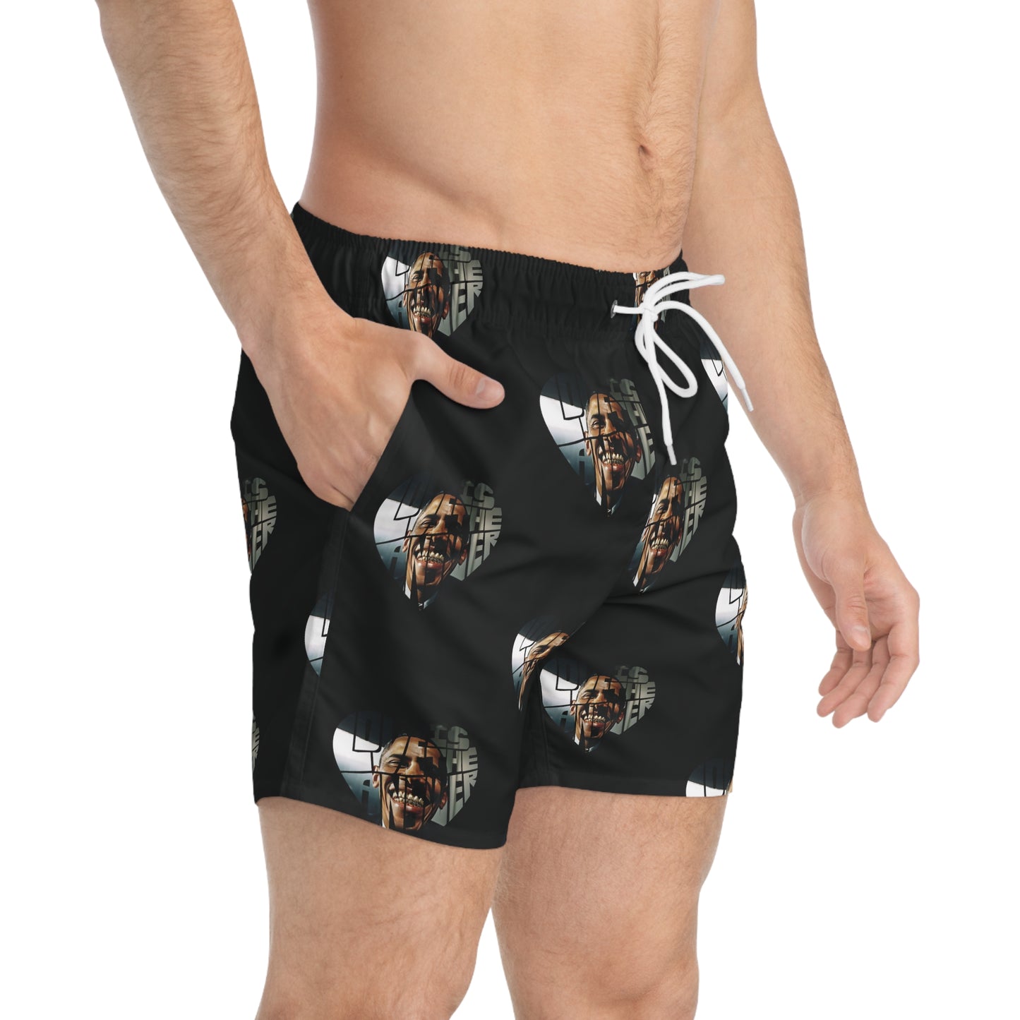 Obama Love Swim Trunks (AOP)