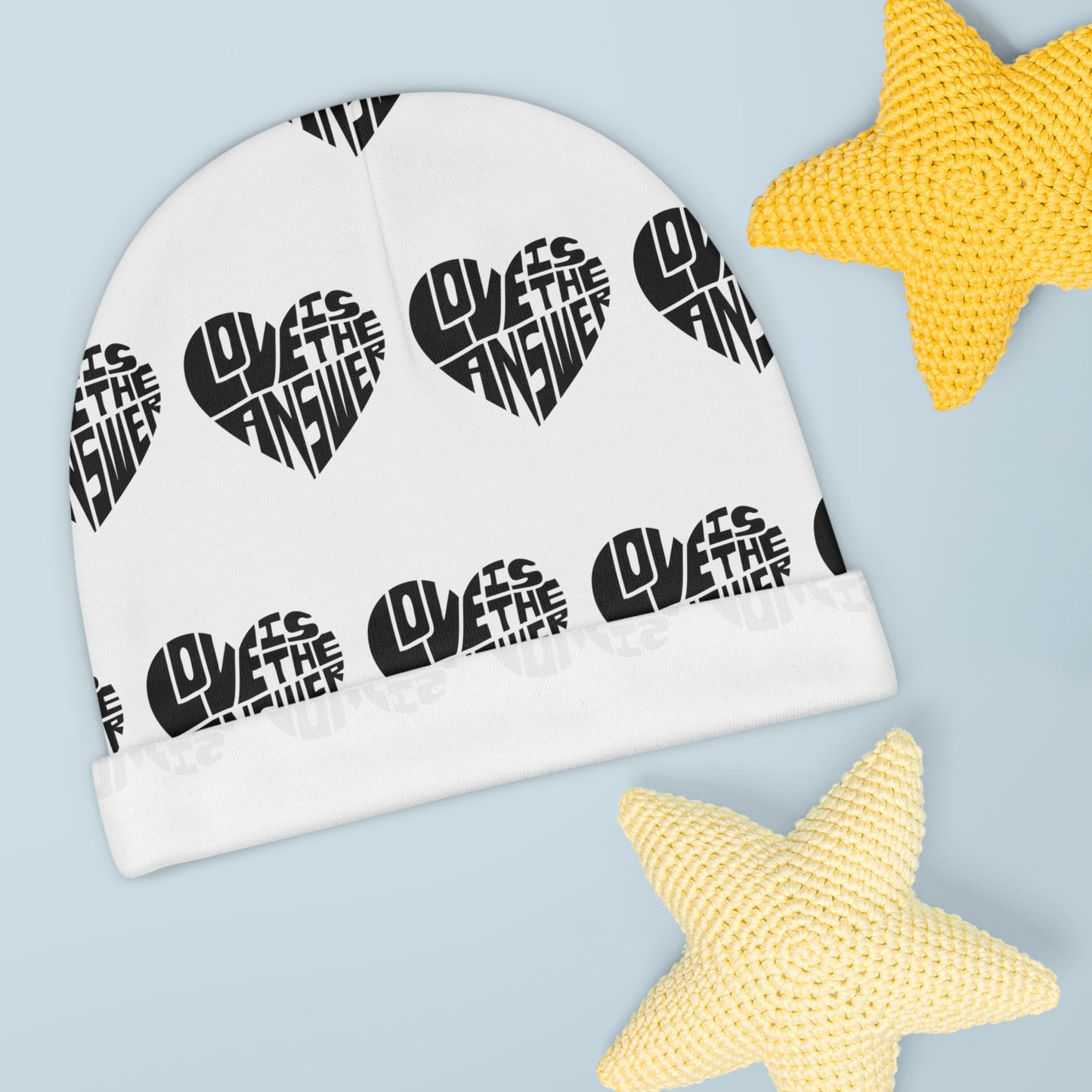 Love Apparel Baby Beanie (AOP)