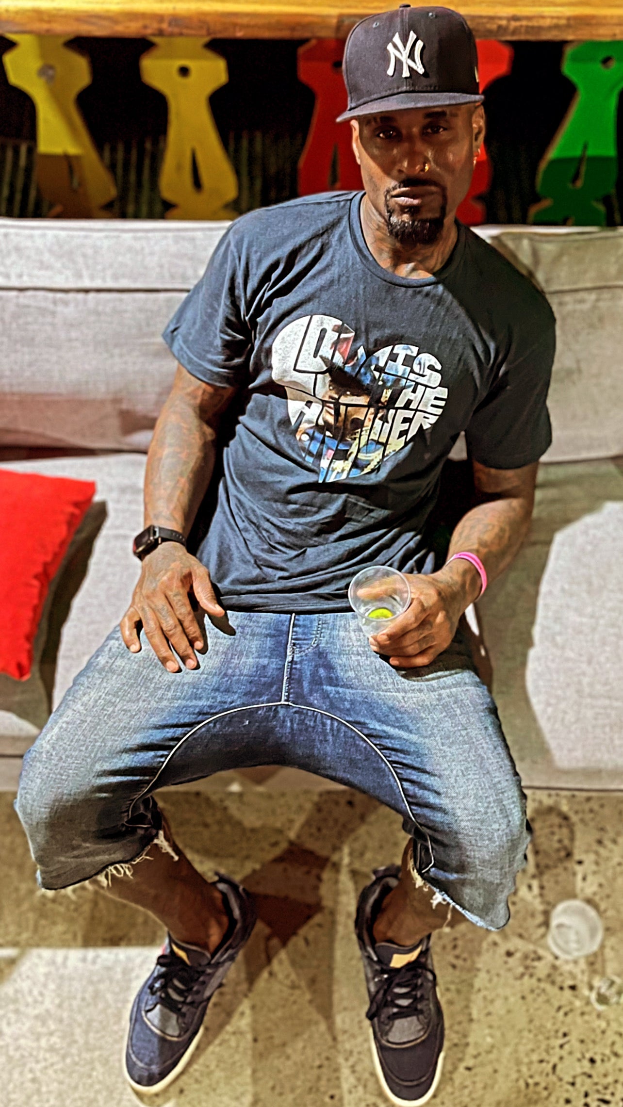 Navy blue Marcus Garvey Love Tee