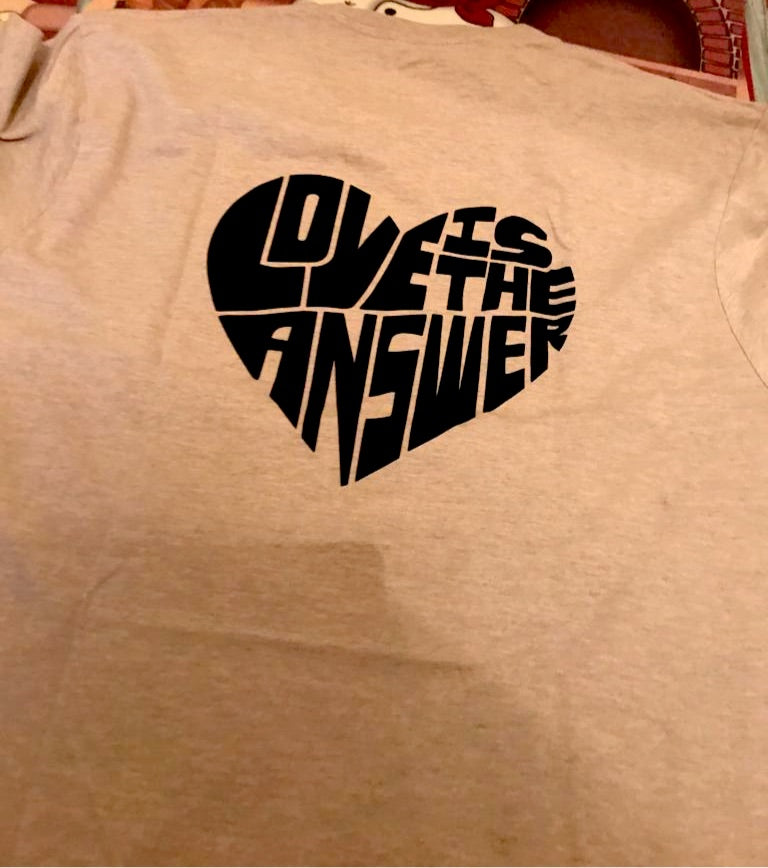 Brown black logo front and back