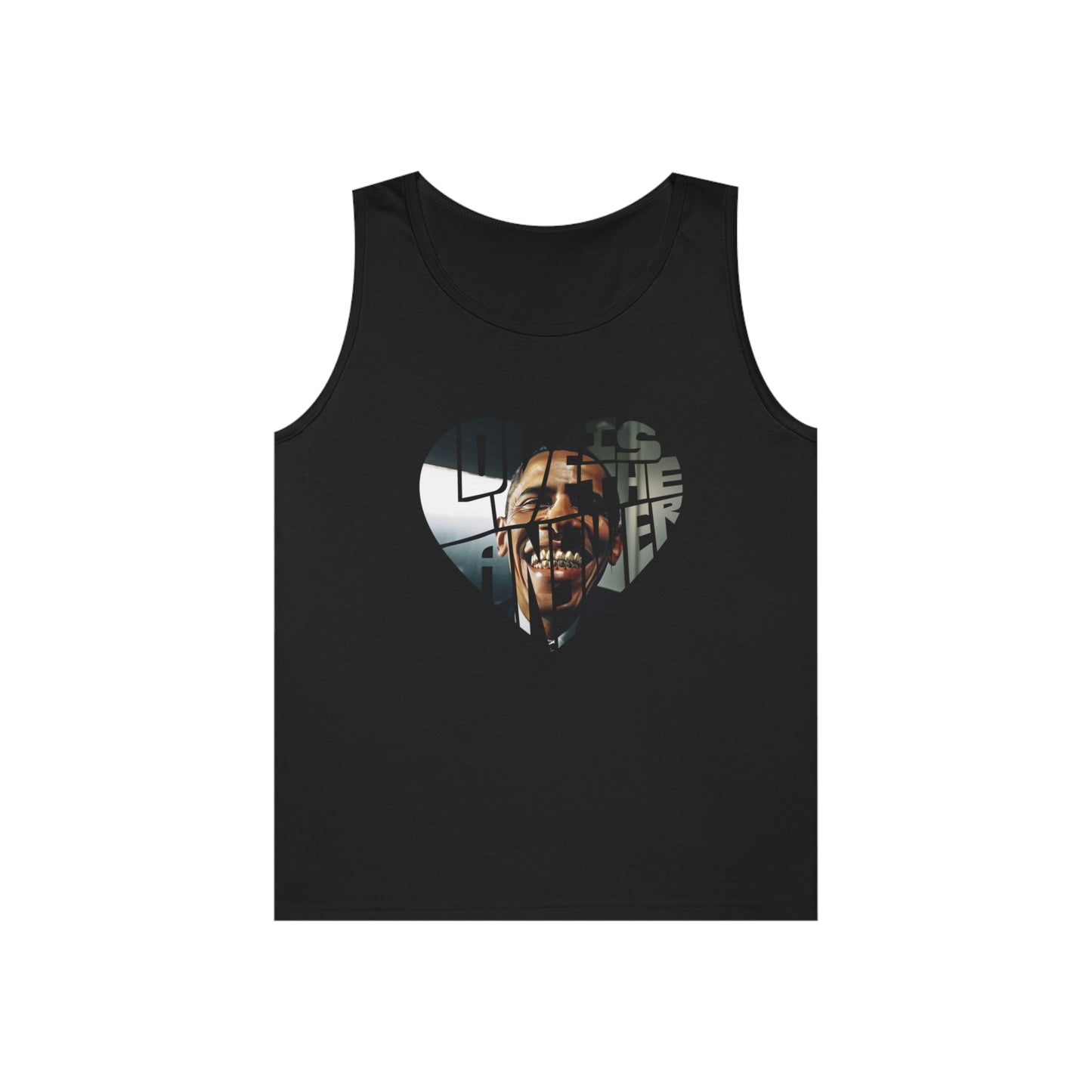 Love Obama Grill Heavy Cotton Tank Top