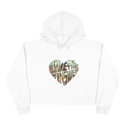 Left Eye Love Crop Hoodie