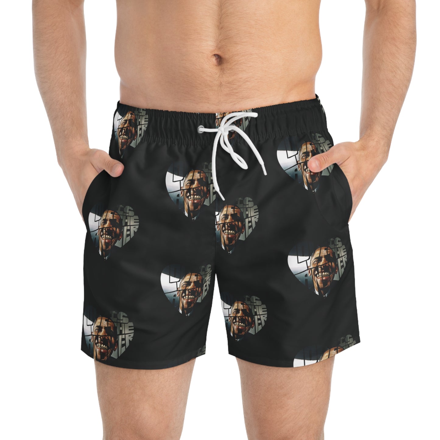 Obama Love Swim Trunks (AOP)