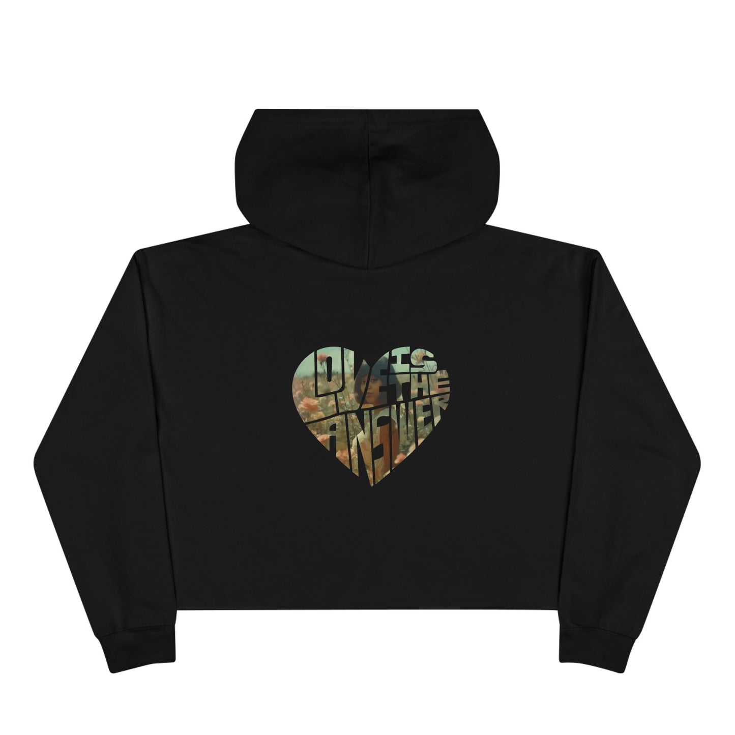 Left Eye Love Crop Hoodie