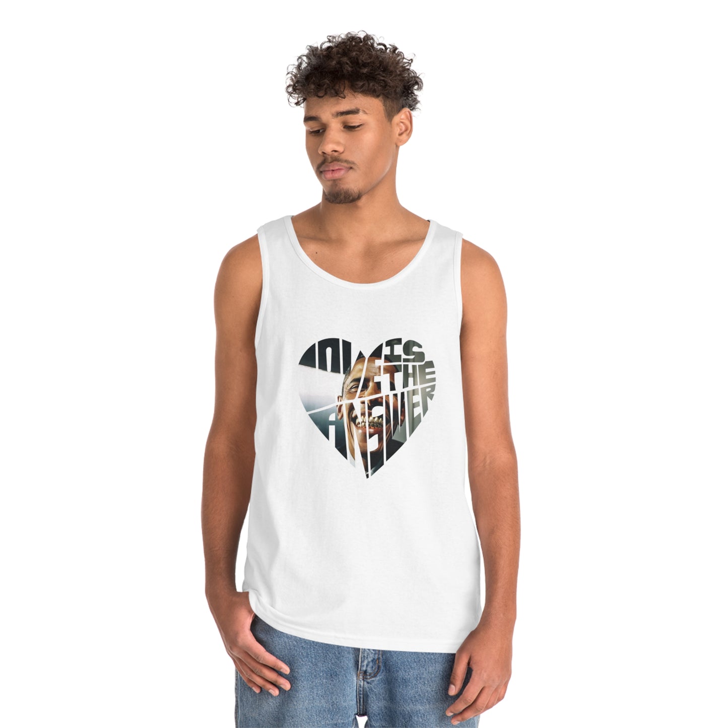 Love Obama Grill Heavy Cotton Tank Top