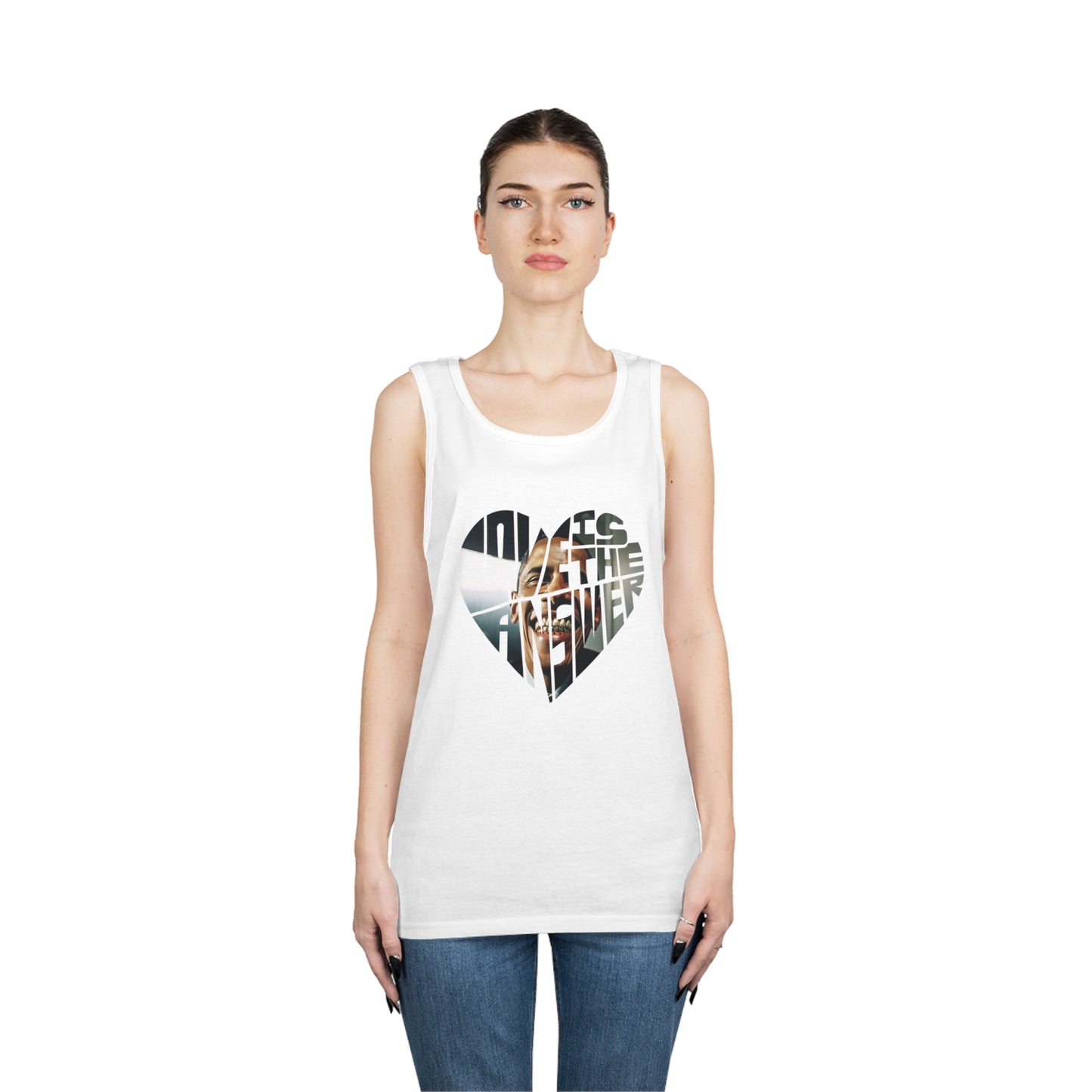 Love Obama Grill Heavy Cotton Tank Top