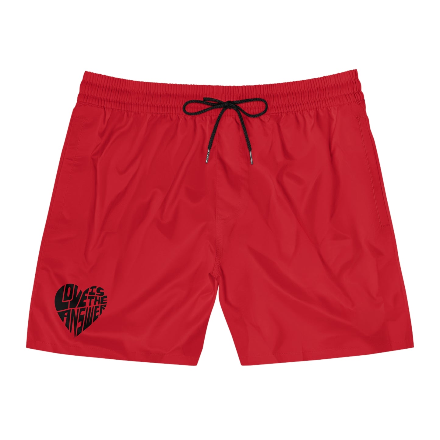 Men's Love is the Answer Mid-Length Swim Shorts (AOP)