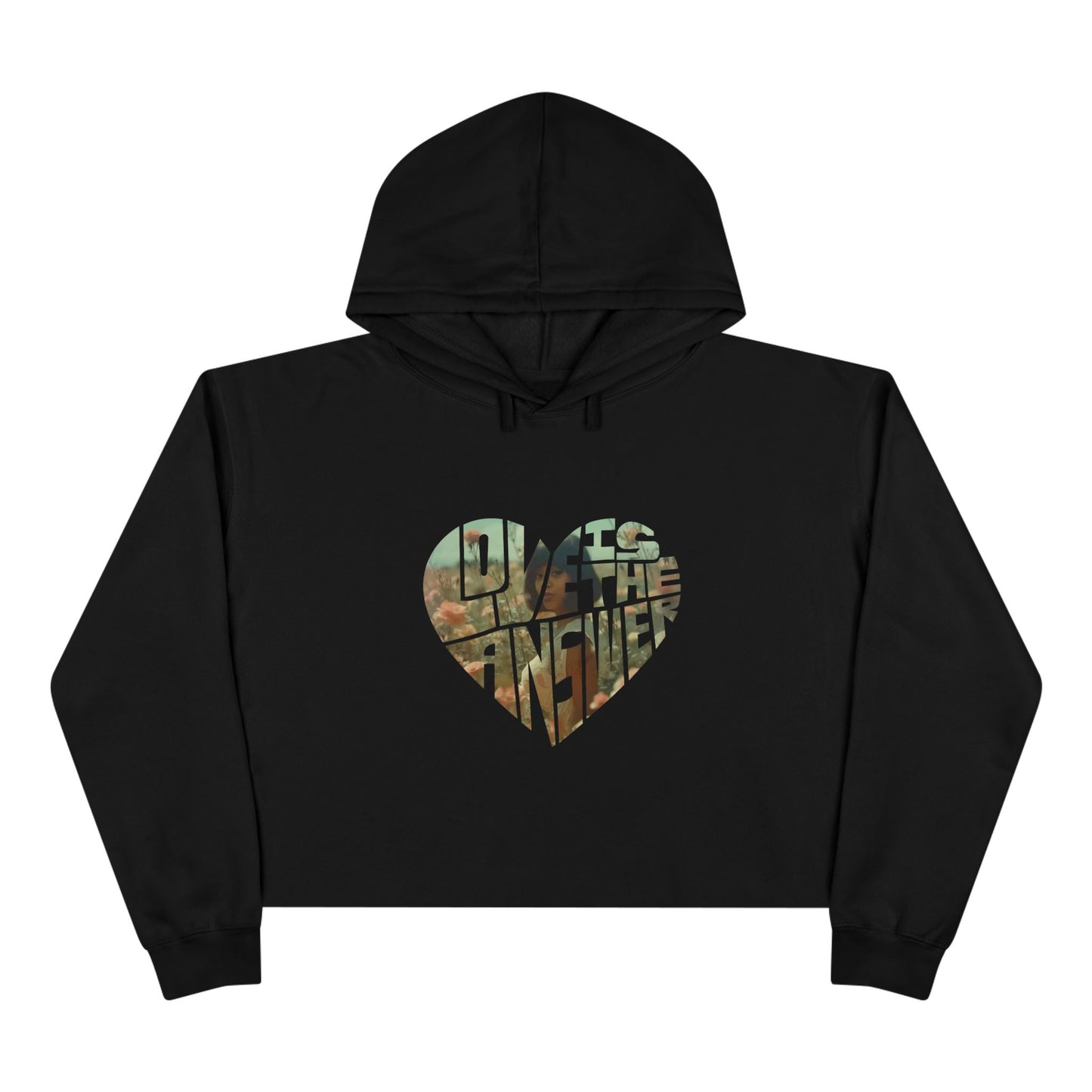 Left Eye Love Crop Hoodie