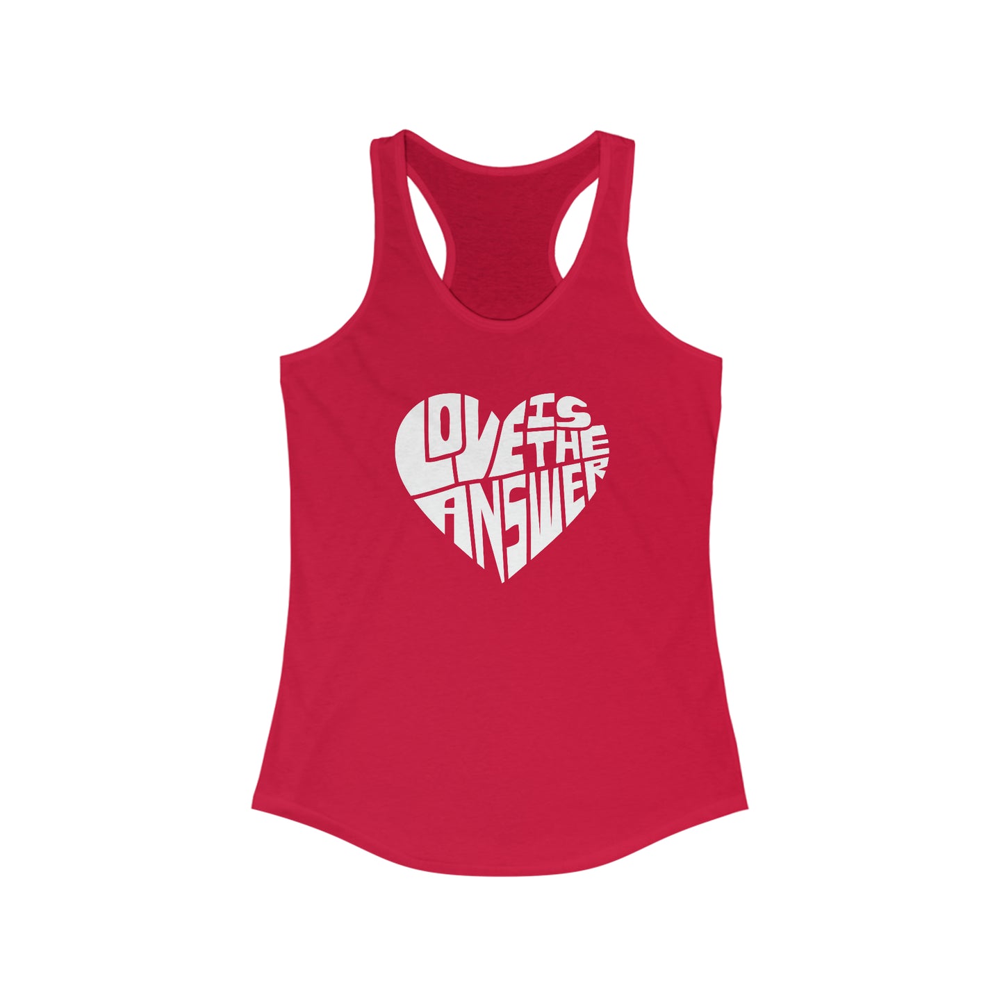 Women's Love is the Answer Racerback Tank