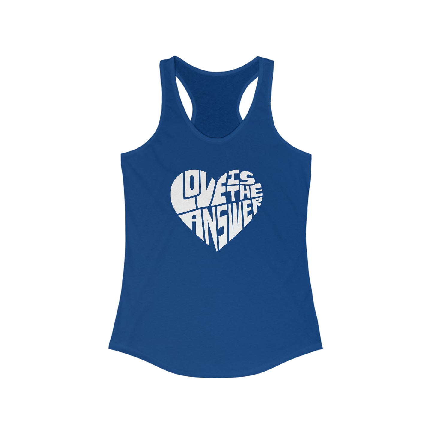Women's Love is the Answer Racerback Tank