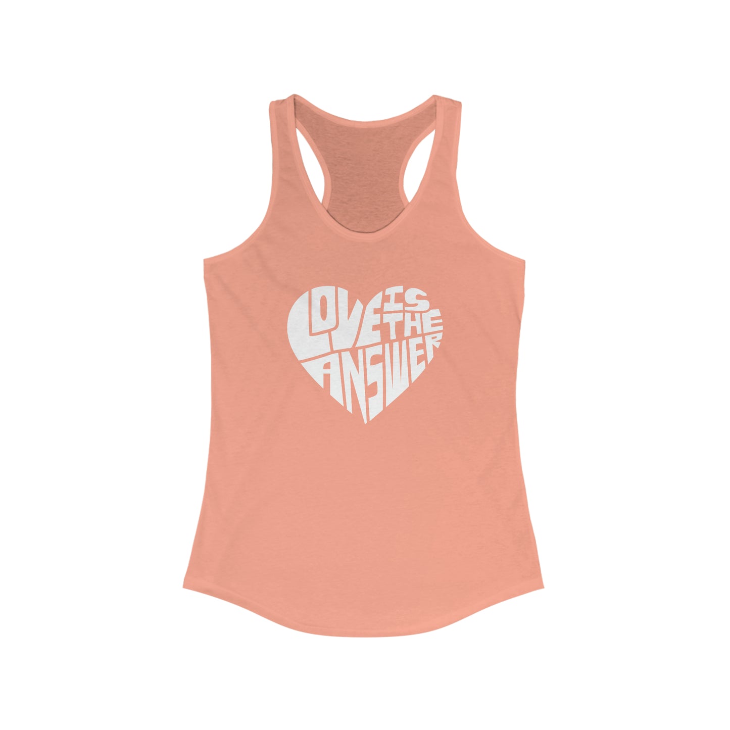 Women's Love is the Answer Racerback Tank