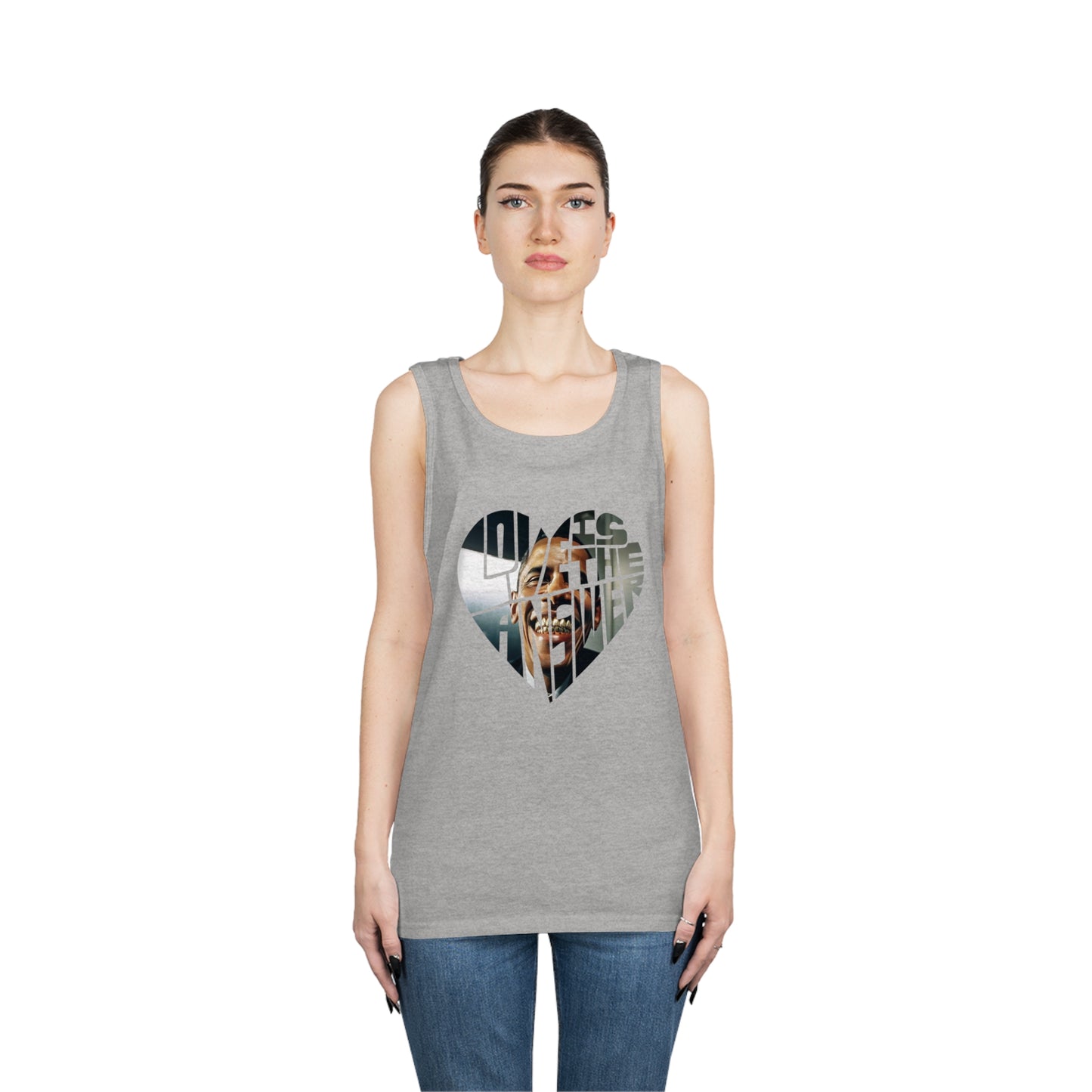 Love Obama Grill Heavy Cotton Tank Top