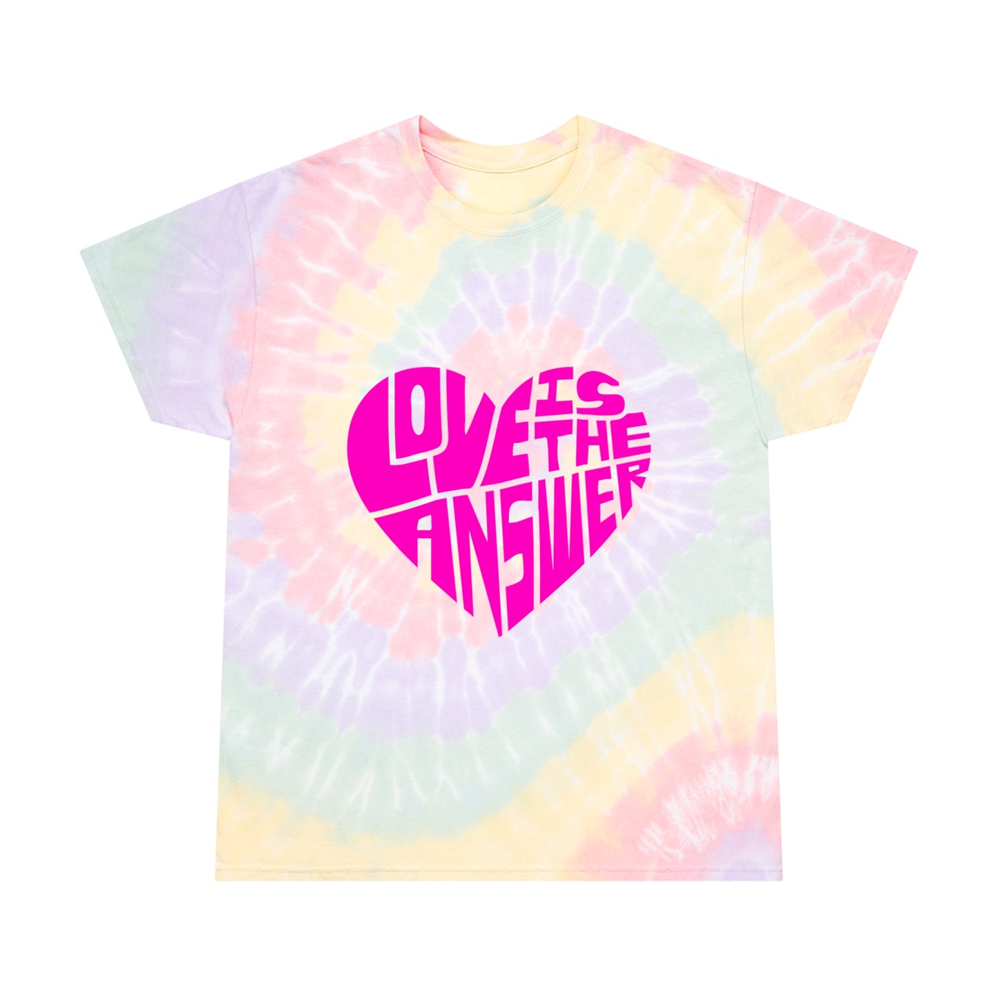 Love is the Answer Tie-Dye Tee, Spiral