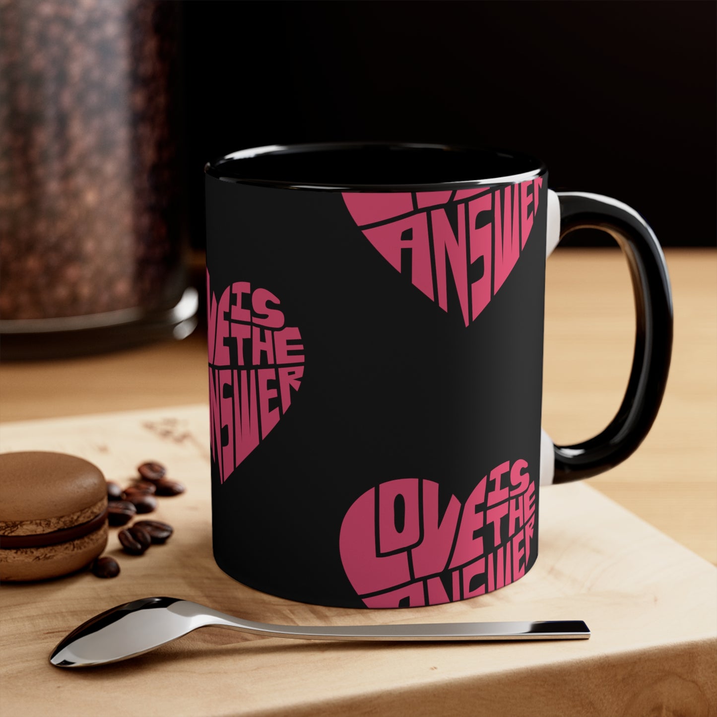 Love is the Answer Accent Coffee Mug, 11oz