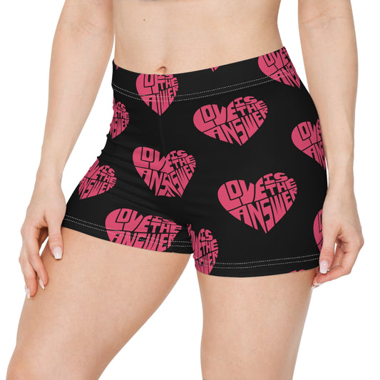 Love is the Answer Women's Shorts (AOP)