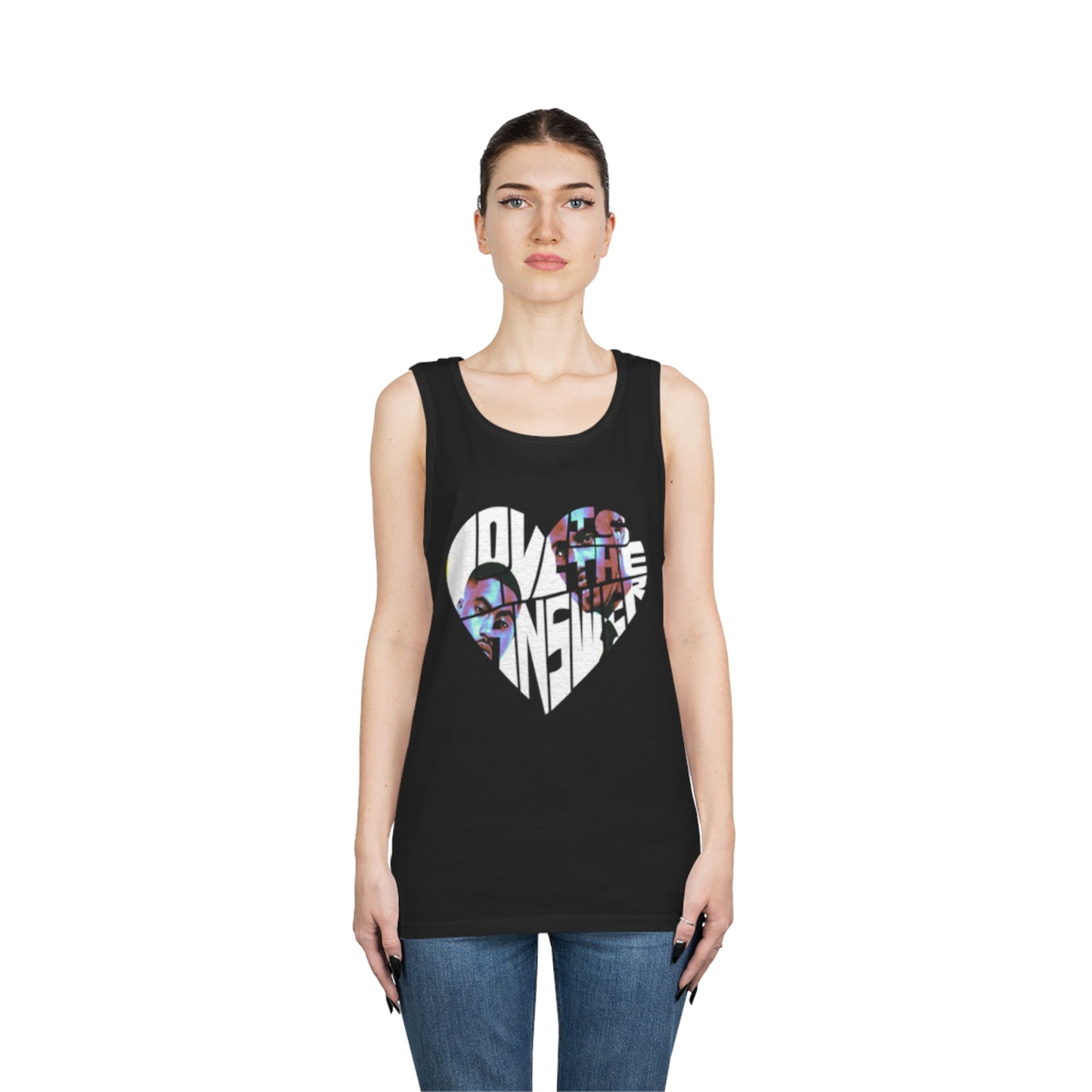 Love is the Answer Belly Cotton Tank Top