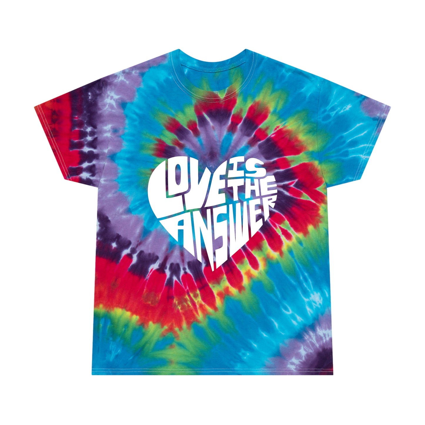 Love is the Answer Tie-Dye Tee, Spiral