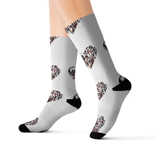 Biggie & Tupac Love is the Answer Socks