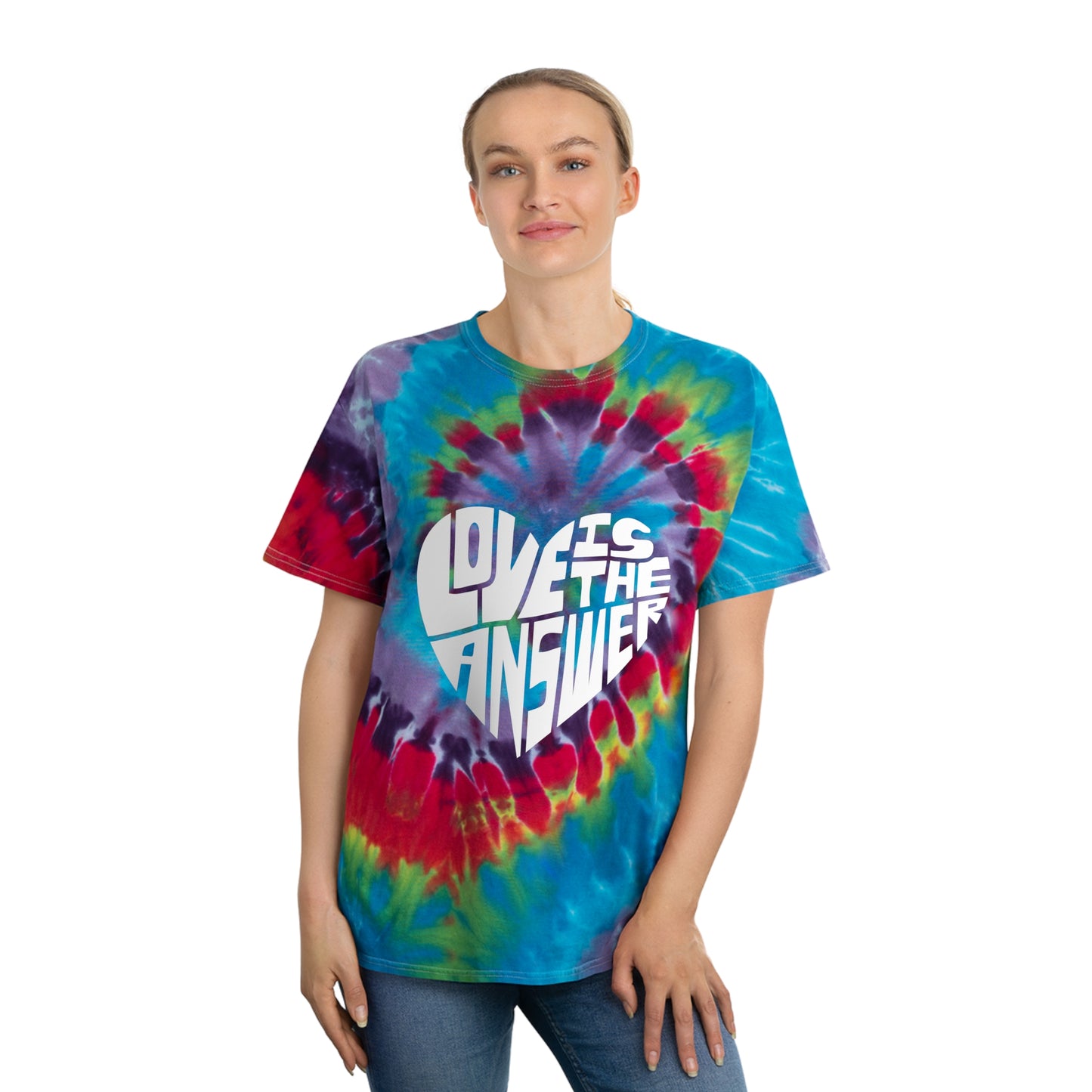 Love is the Answer Tie-Dye Tee, Spiral