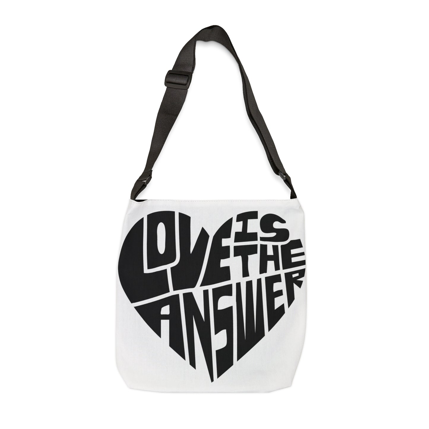 Love is the Answer Adjustable Tote Bag (AOP)