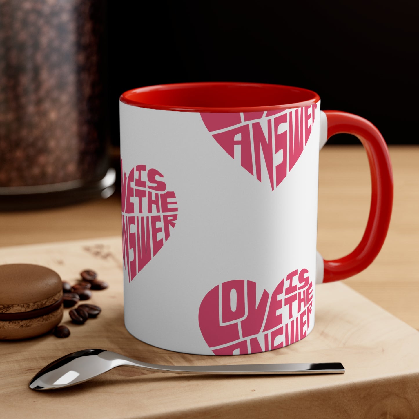 Love is the Answer Accent Coffee Mug, 11oz