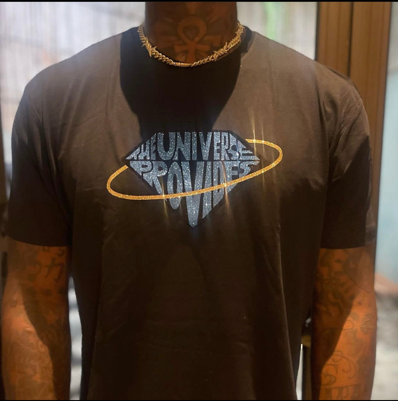 The universe provides tee shirt