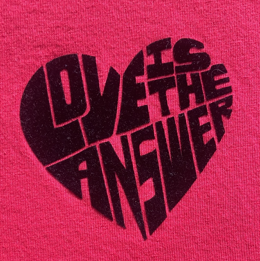 Love all over print red and black