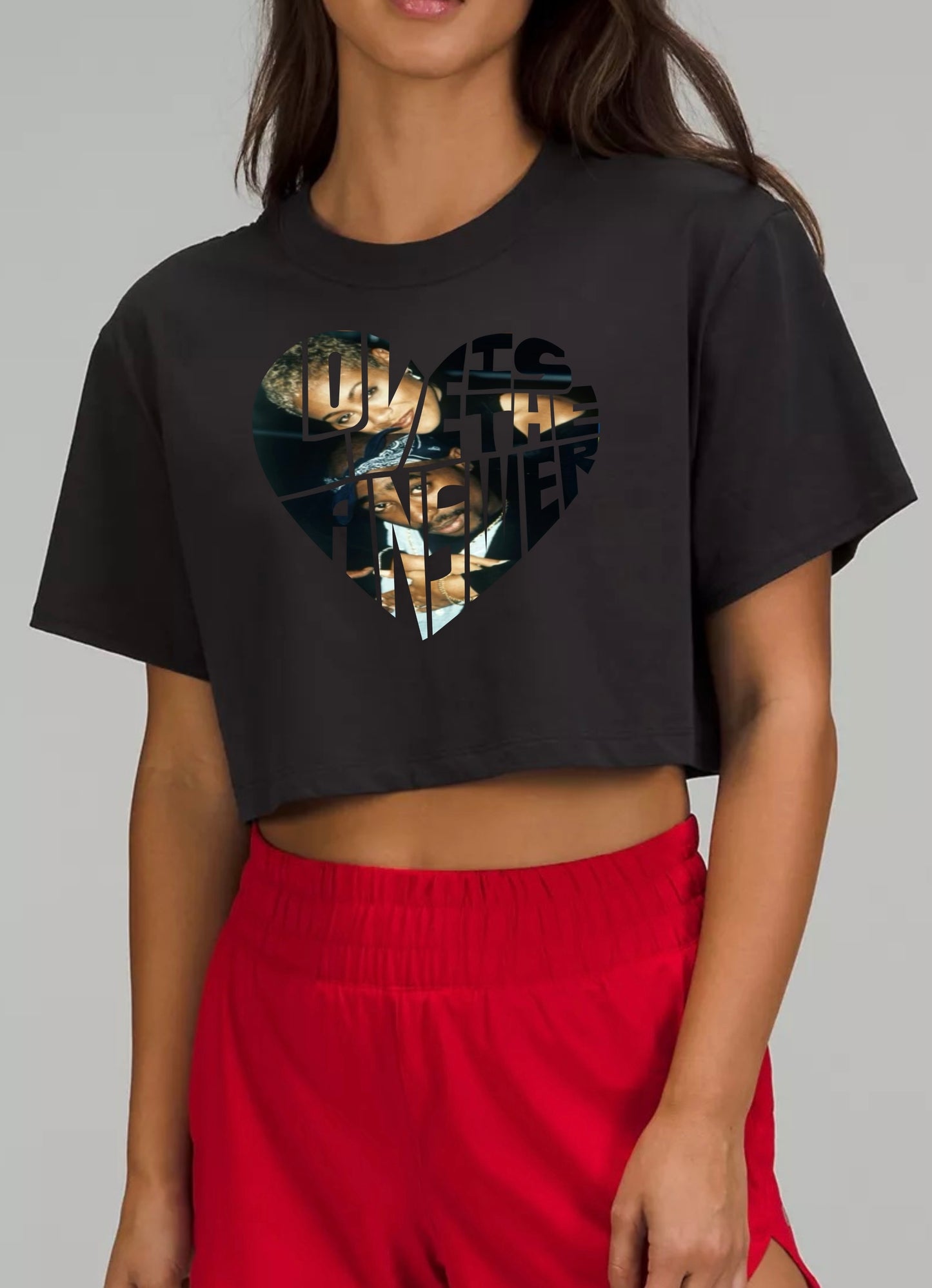Crop love tee Jada & Pac