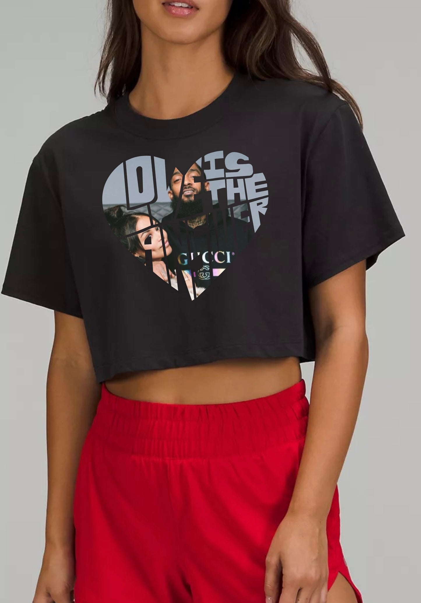 Nipsey & Lauren crop love tee